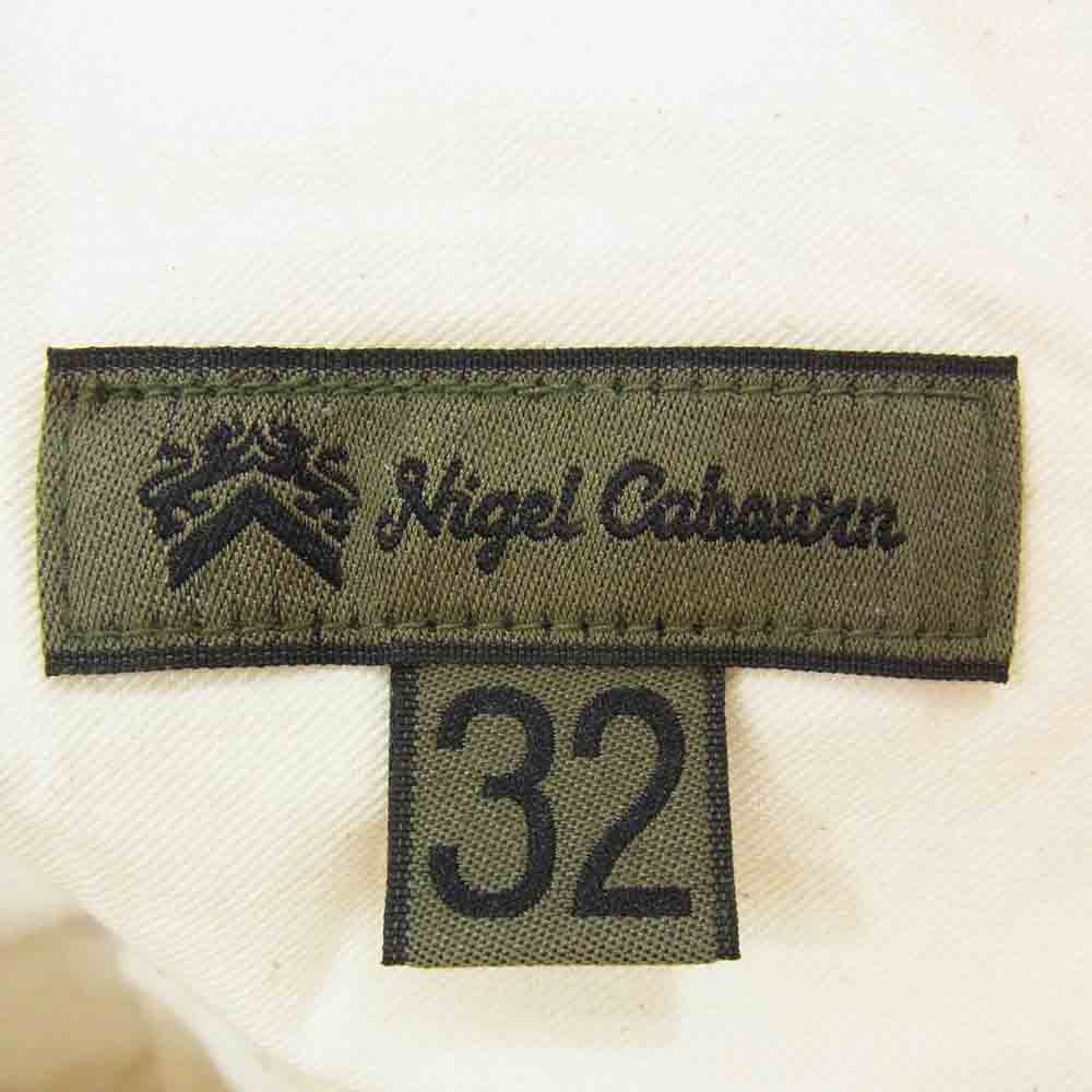 Nigel Cabourn ナイジェルケーボン 8048-00-50003 HOSPITAL PANT HEMP DENIM ホスピタル パンツ ヘンプ デニム ホワイト系 32【中古】