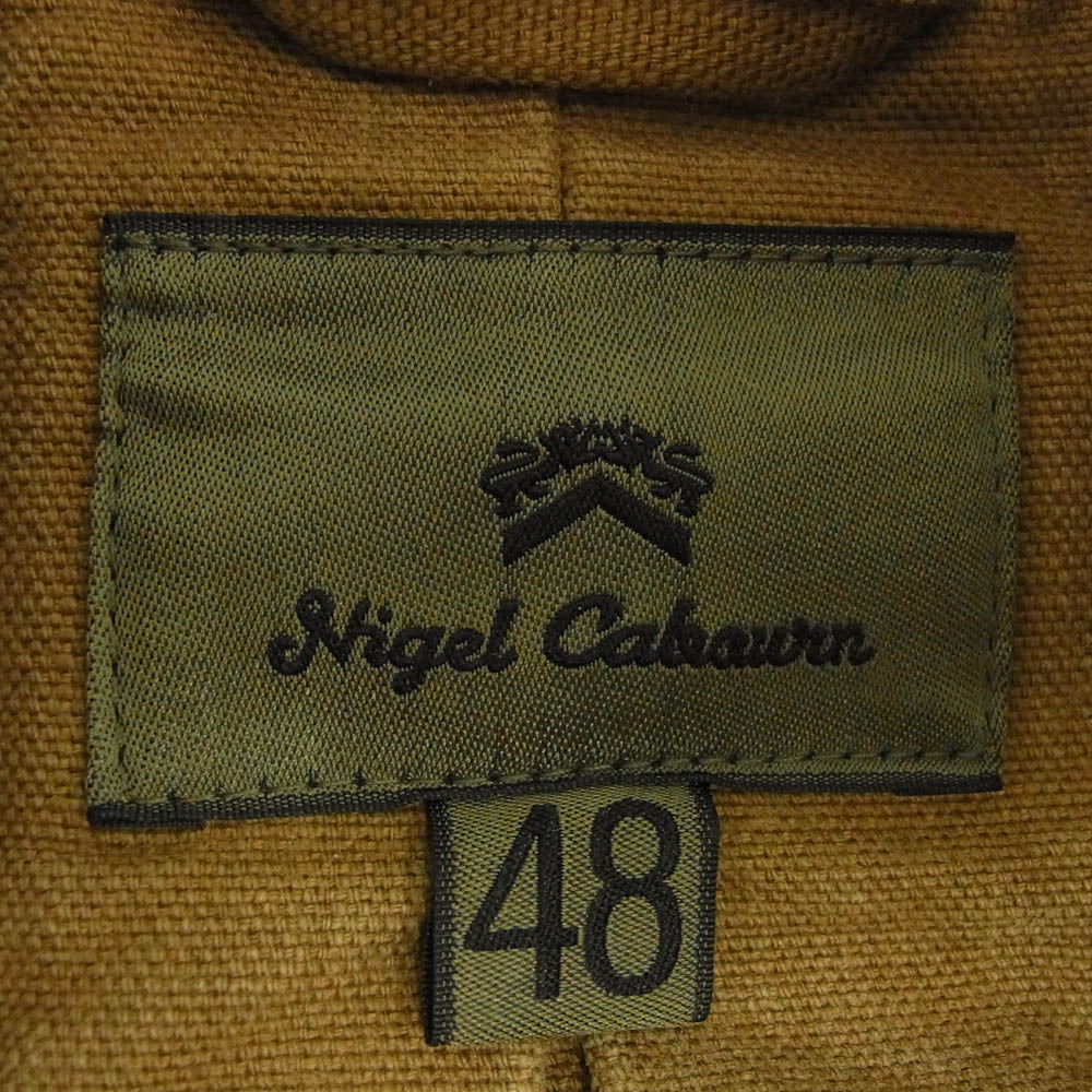 Nigel Cabourn ナイジェルケーボン 8045-00-80003 FRENCH ARMY LOGISTICS JACKET フレンチ アーミー ワーク ジャケット ブラウン系 48【中古】