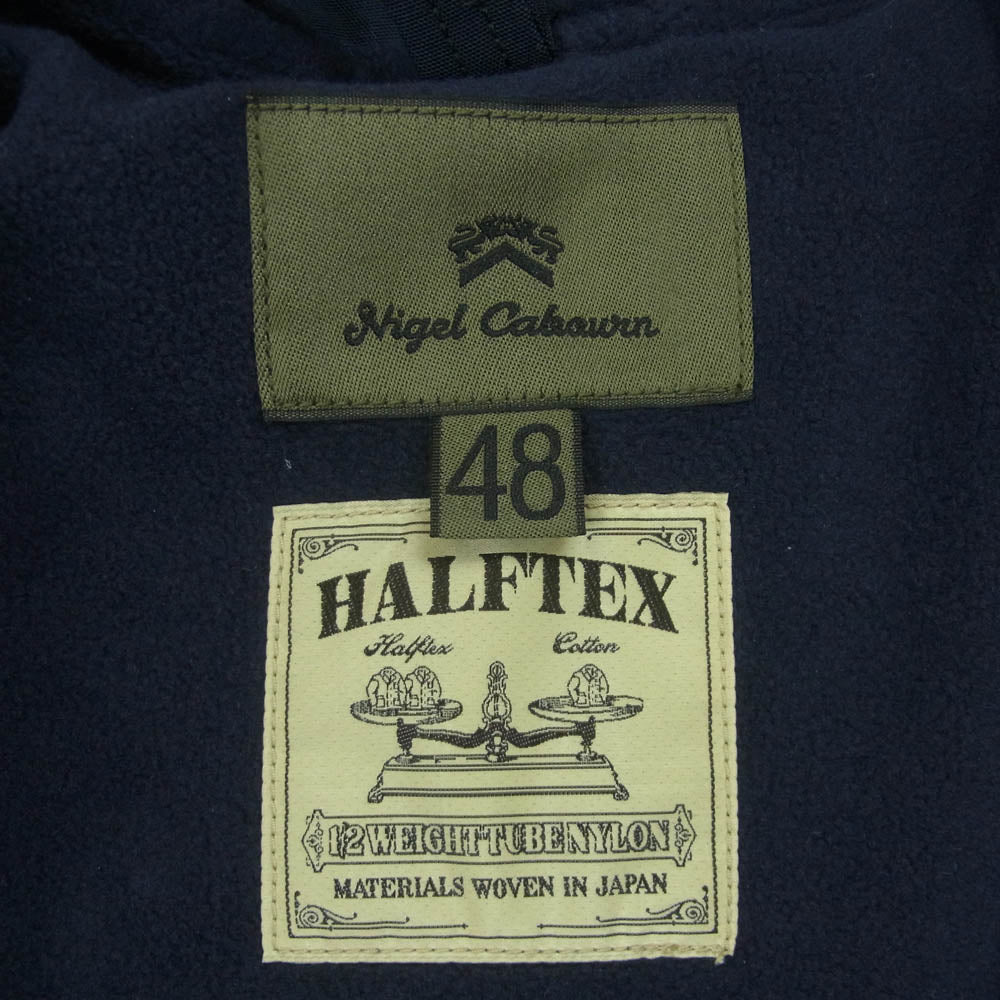 Nigel Cabourn ナイジェルケーボン DECK JACKET HALFTEX ハーフテックス デッキ ジャケット ダークネイビー系 48【中古】