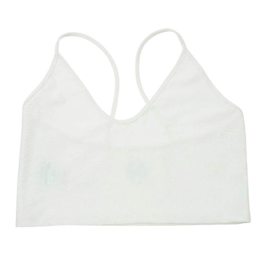 CHROME HEARTS クロムハーツ（原本無） ホースシュー プリント CHプラス総柄 クロップド ショート キャミソール ホワイト系 S【中古】