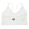 CHROME HEARTS クロムハーツ（原本無） ホースシュー プリント CHプラス総柄 クロップド ショート キャミソール ホワイト系 S【中古】
