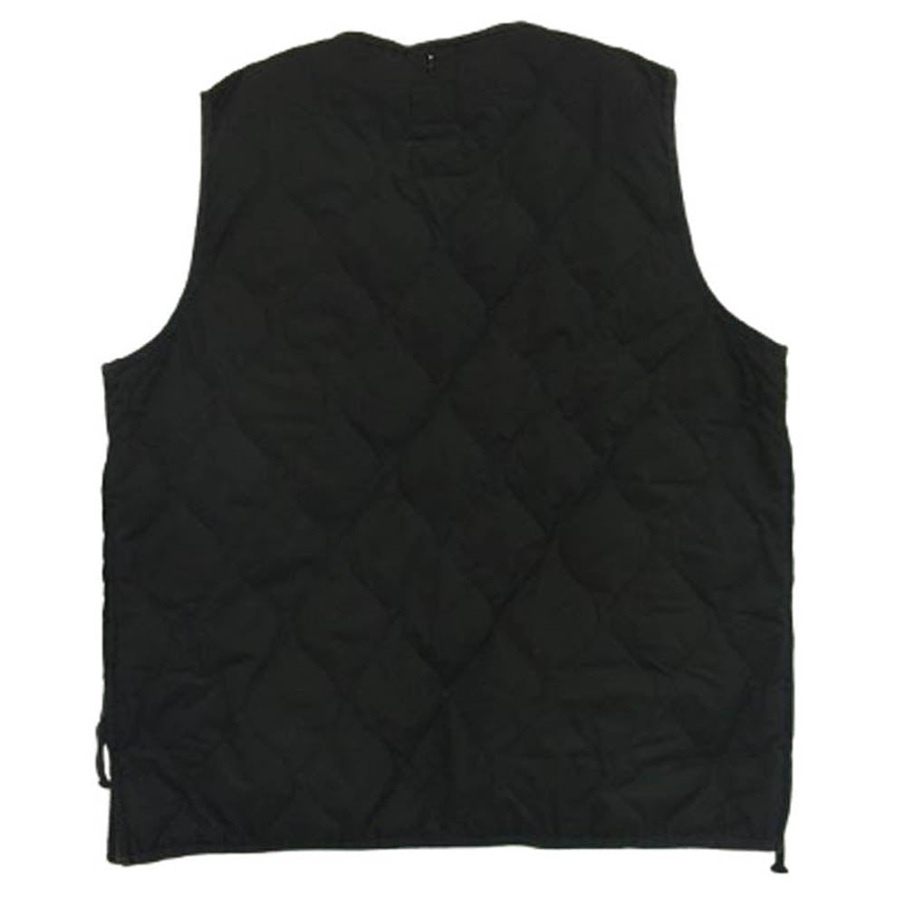 タイオン TAION-001ZML-1 V NECK ZIP VEST Vネック ジップアップ キルティング ダウン ベスト ブラック系 ASIA/XXXL【中古】