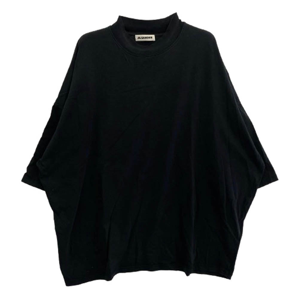 JIL SANDER ジルサンダー JSMR706022 モックネック 5分丈 Tシャツ カットソー ブラック系 XL【中古】