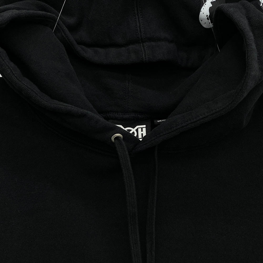 Supreme シュプリーム 23AW × BOUNTY HUNTER バウンティーハンター Hooded Sweatshirt スカルプリント プルオーバーパーカー フーディ ブラック系 XXL【中古】