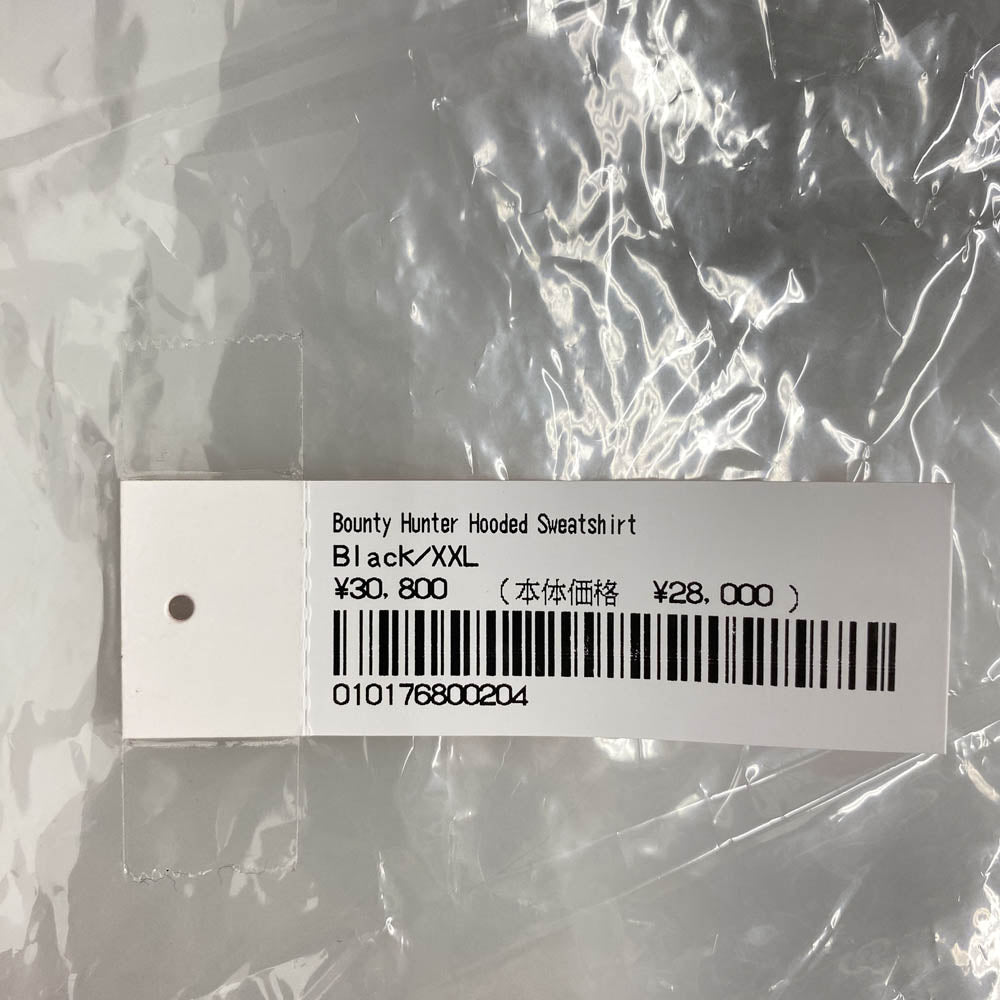 Supreme シュプリーム 23AW × BOUNTY HUNTER バウンティーハンター Hooded Sweatshirt スカルプリント プルオーバーパーカー フーディ ブラック系 XXL【中古】