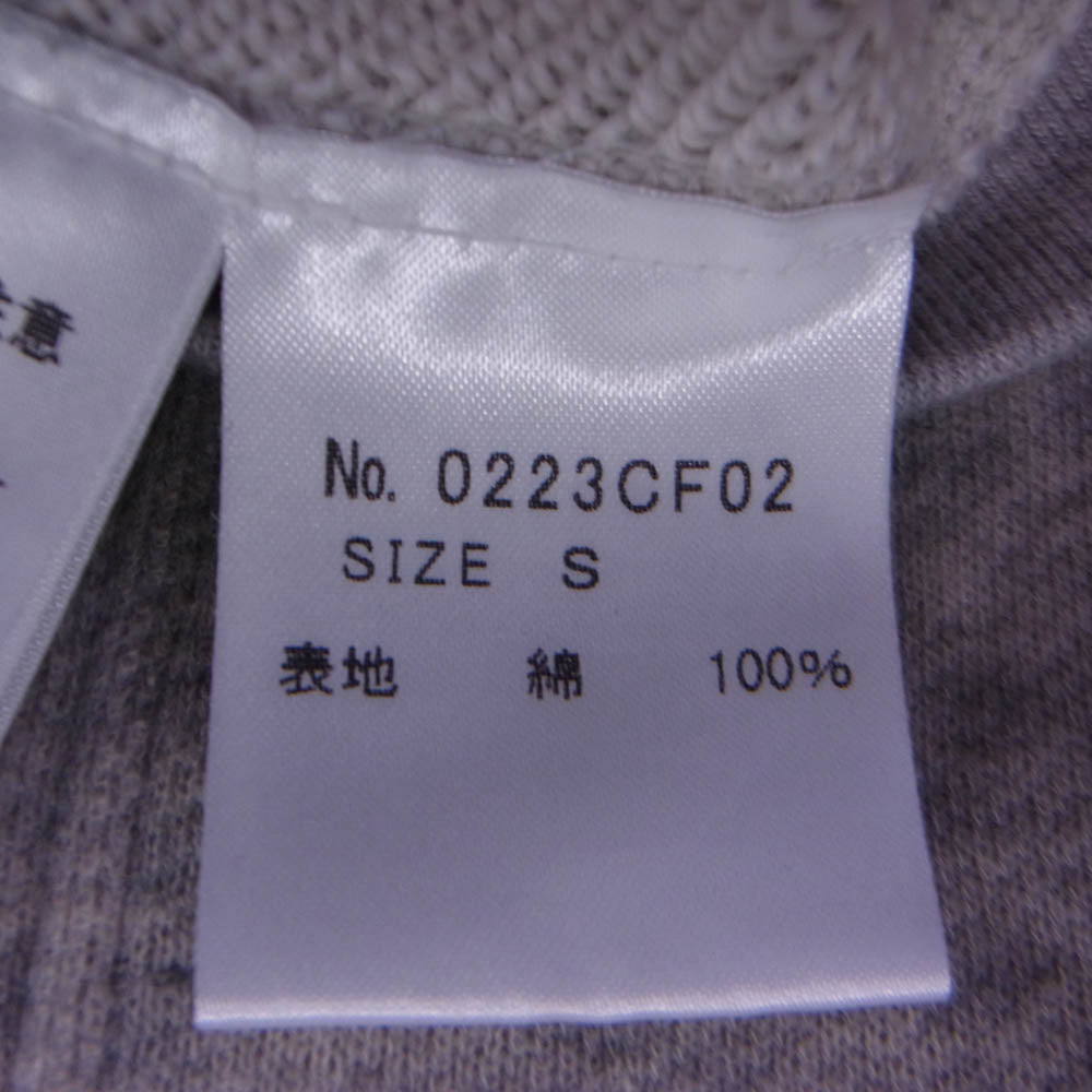 HYSTERIC GLAMOUR ヒステリックグラマー 0223CF02 MICHIGAN ガール プリント スウェット ジップ パーカー グレー系 S【中古】