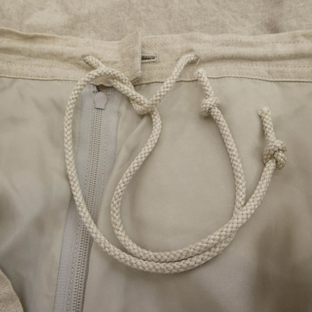 Y's Yohji Yamamoto ワイズ ヨウジヤマモト 20ss YN-S11-301 リネン ラップ ロング スカート ベージュ系 2【中古】