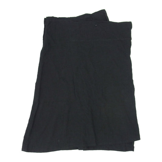 Y's Yohji Yamamoto ワイズ ヨウジヤマモト 20ss YN-S11-301 リネン ラップ ロング スカート ブラック系 2【中古】