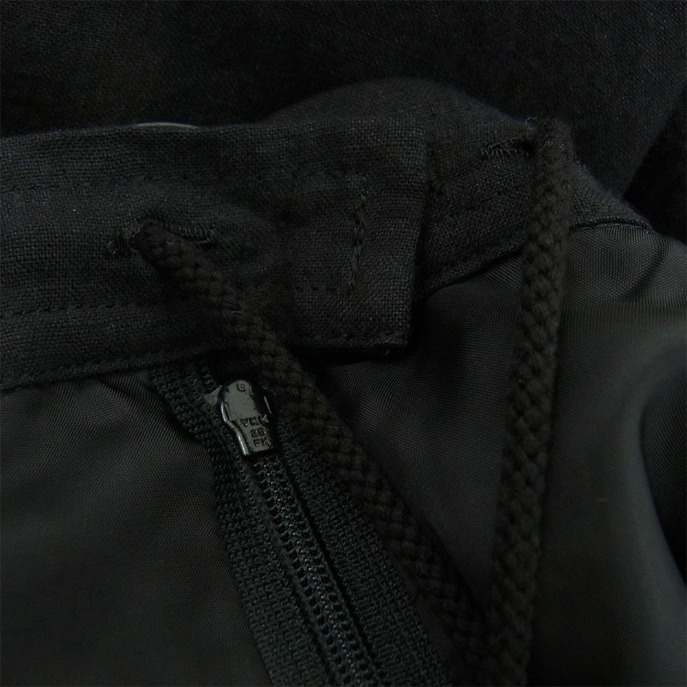Y's Yohji Yamamoto ワイズ ヨウジヤマモト 20ss YN-S11-301 リネン ラップ ロング スカート ブラック系 2【中古】