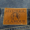 HYSTERIC GLAMOUR ヒステリックグラマー 0232AP05 LC加工 ガール 抜き染 スタッズ デニム パンツ インディゴブルー系 30【中古】