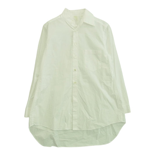 グランドワイ 襟切断 コットン ブロード ロング シャツ ホワイト系 1【中古】