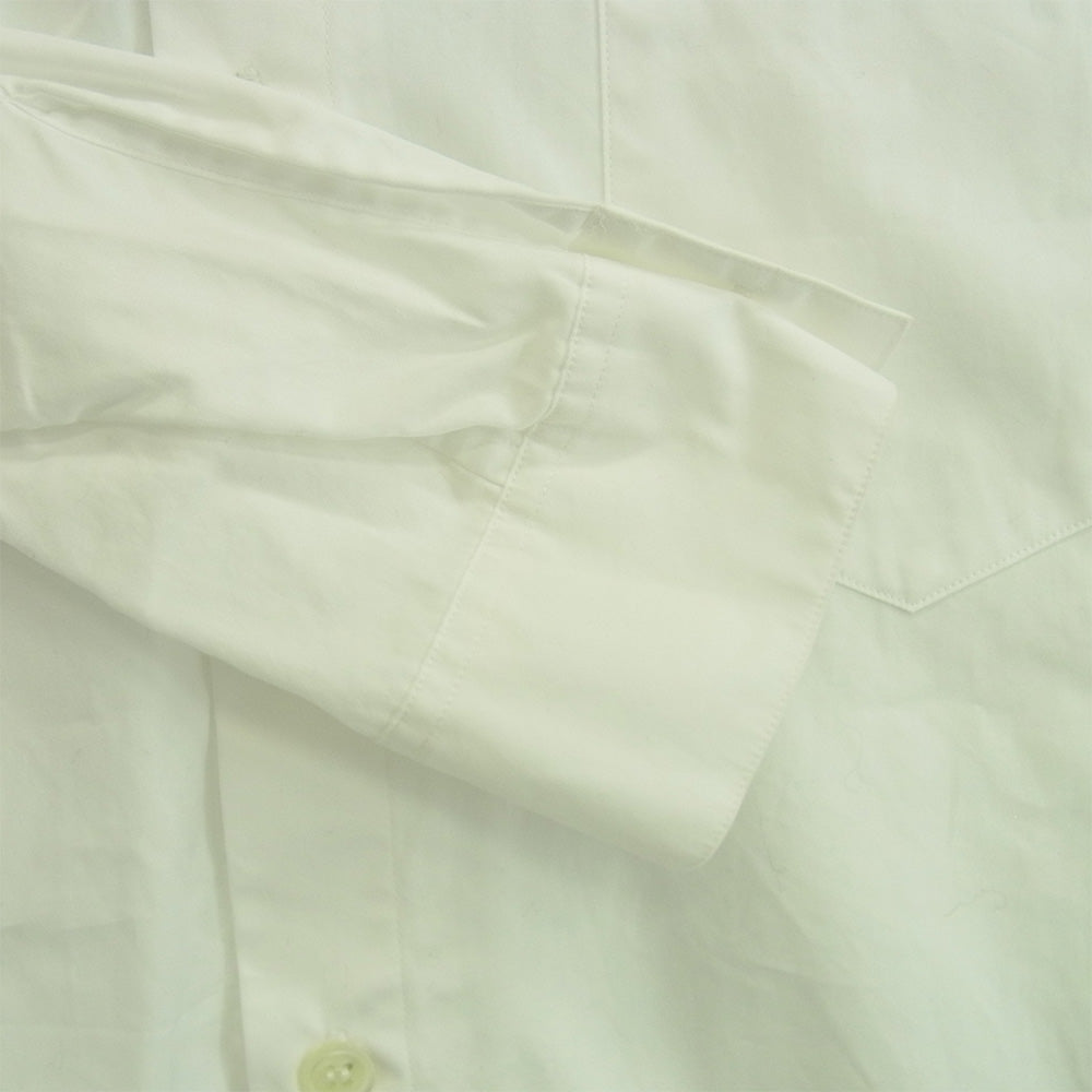 グランドワイ 襟切断 コットン ブロード ロング シャツ ホワイト系 1【中古】