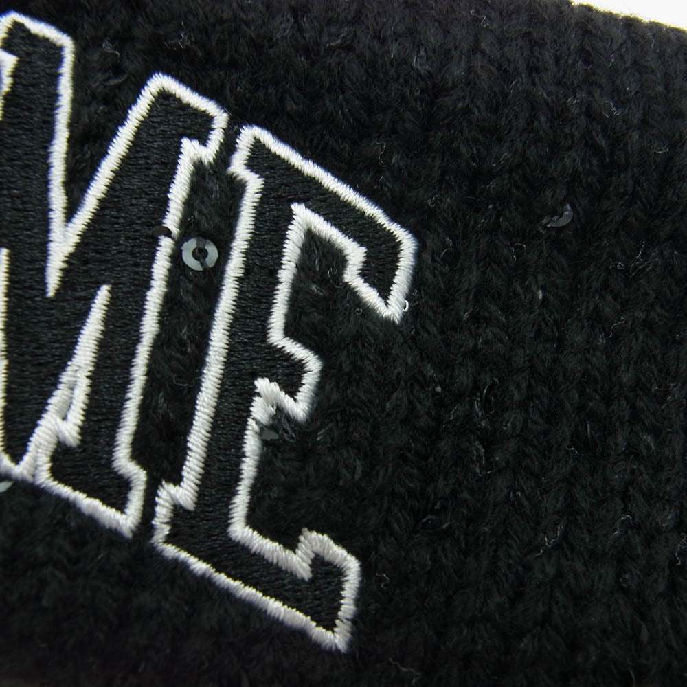 Supreme シュプリーム 18AW × New Era Sequin Arc Logo Headband アーチロゴ ヘッドバンド ヘアバンド ブラック系【新古品】【未使用】【中古】