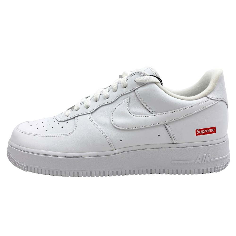 Supreme シュプリーム CU9225-100 × NIKE AIR FORCE 1 LOW ナイキ エアフォース1 ローカット スニーカー ホワイト系 28.5cm【新古品】【未使用】【中古】