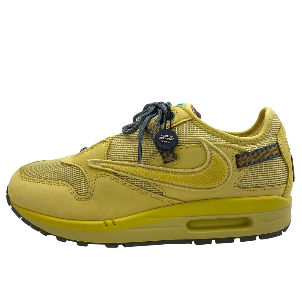 NIKE ナイキ DO9392-700 × Travis Scott Air Max 1 CACT.US Gold トラヴィススコット エアマックス1 カクタス ゴールド スニーカー イエロー系 28cm【新古品】【未使用】【中古】