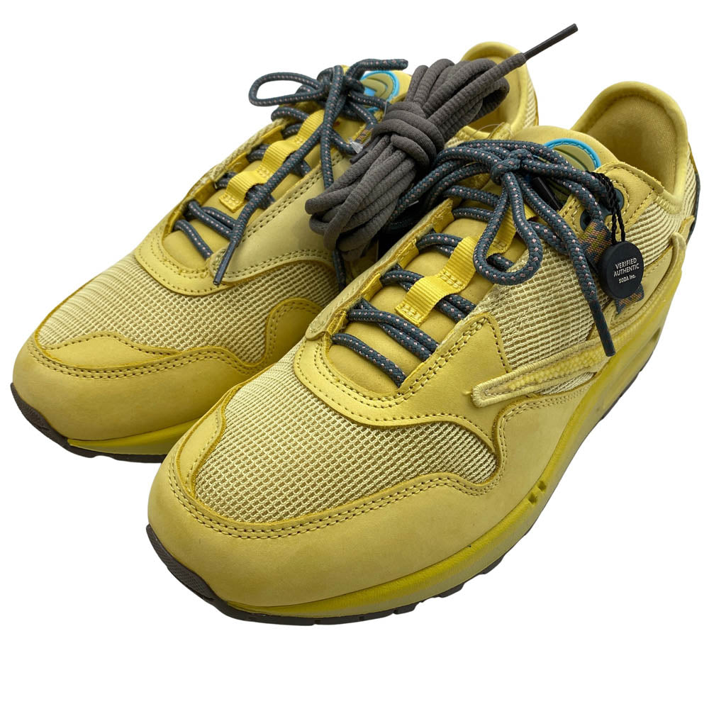 NIKE ナイキ DO9392-700 × Travis Scott Air Max 1 CACT.US Gold トラヴィススコット エアマックス1 カクタス ゴールド スニーカー イエロー系 28cm【新古品】【未使用】【中古】