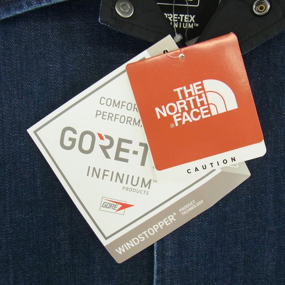 THE NORTH FACE ノースフェイス NP61932R 直営店限定 Denim GORE-TEX INFINIUM コレクション GTX Denim Coach Jacket デニム コーチ ジャケット XL インディゴブルー系 XL【極上美品】【中古】