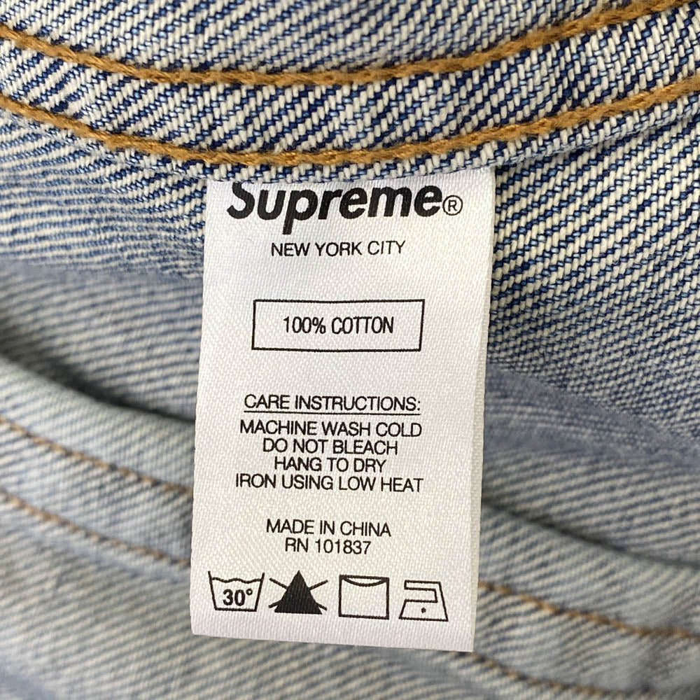 Supreme シュプリーム 21SS × HYSTERIC GLAMOUR Snake Denim Trucker Jacket ヒステリックグラマー スネーク デニム トラッカー ジャケット L インディゴブルー系 L【中古】