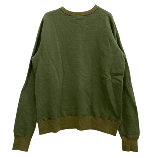 Buzz Rickson's バズリクソンズ 前V ガゼット スウェット シャツ カーキ系 L【中古】