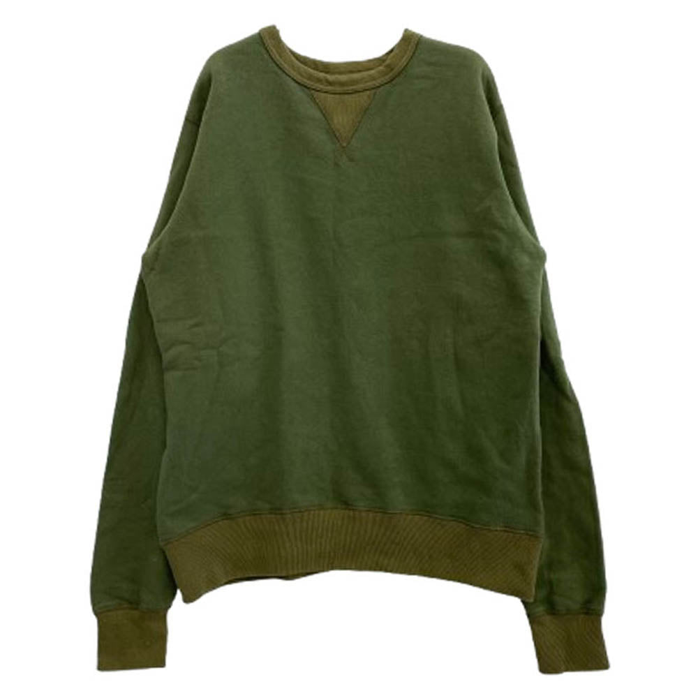 Buzz Rickson's バズリクソンズ 前V ガゼット スウェット シャツ カーキ系 L【中古】