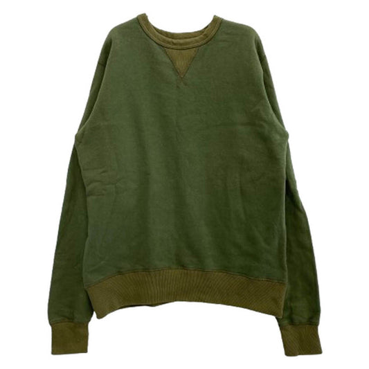 Buzz Rickson's バズリクソンズ 前V ガゼット スウェット シャツ カーキ系 L【中古】