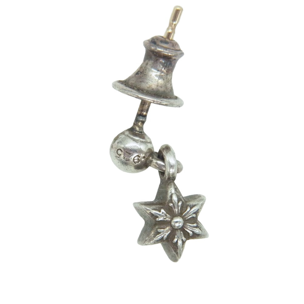 CHROME HEARTS クロムハーツ（原本無） TNY STR DRP タイニー スター ドロップ ピアス シルバー系【中古】