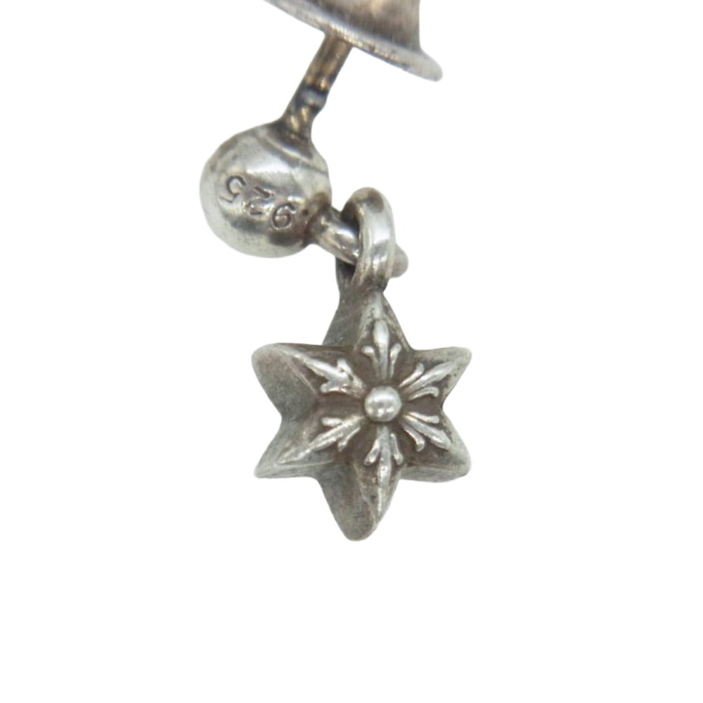 CHROME HEARTS クロムハーツ（原本無） TNY STR DRP タイニー スター ドロップ ピアス シルバー系【中古】