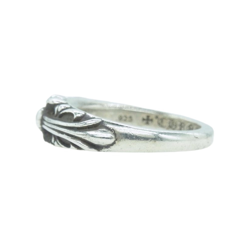 CHROME HEARTS クロムハーツ（原本無） BABY CLASSIC ベイビークラシックフローラルクロスリング シルバー系 9号【中古】