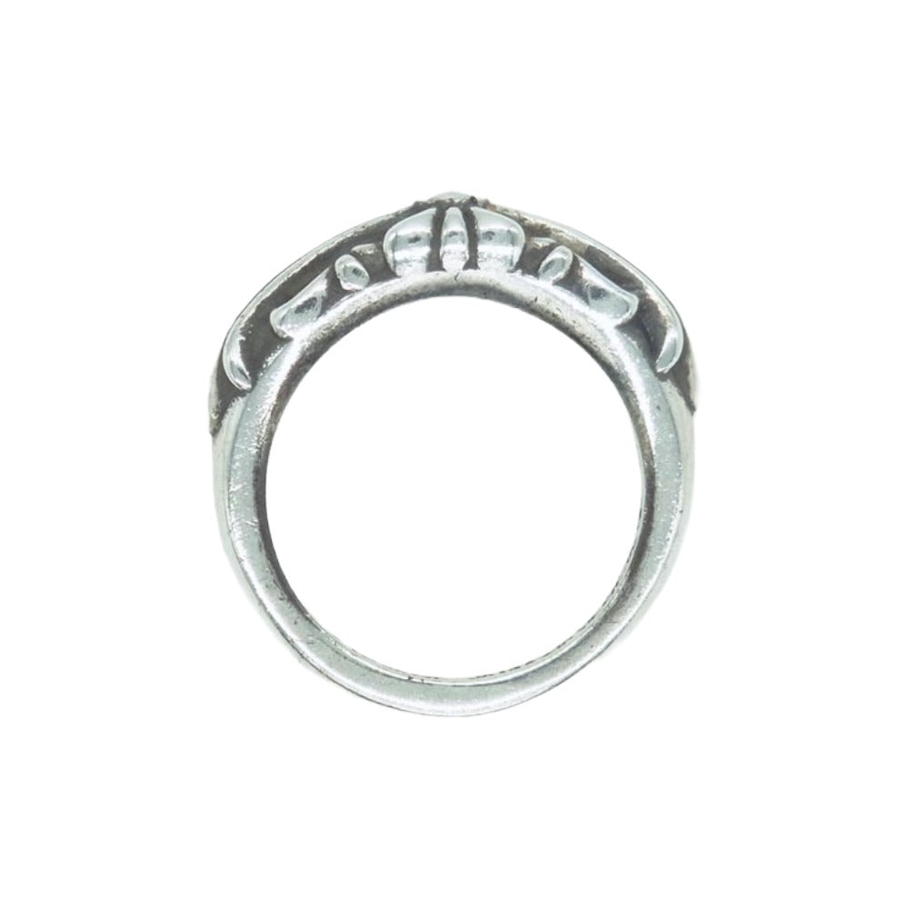 CHROME HEARTS クロムハーツ（原本無） BABY CLASSIC ベイビークラシックフローラルクロスリング シルバー系 9号【中古】