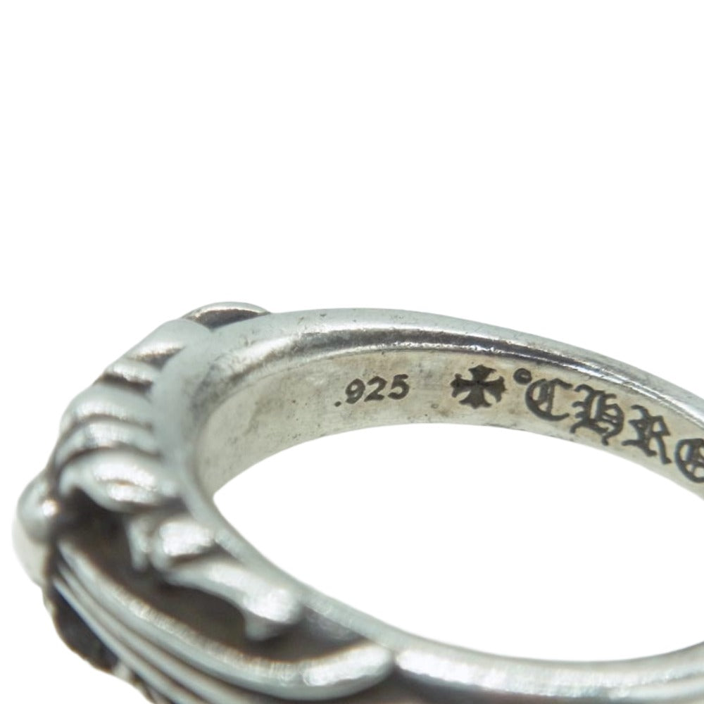 CHROME HEARTS クロムハーツ（原本無） BABY CLASSIC ベイビークラシックフローラルクロスリング シルバー系 9号【中古】