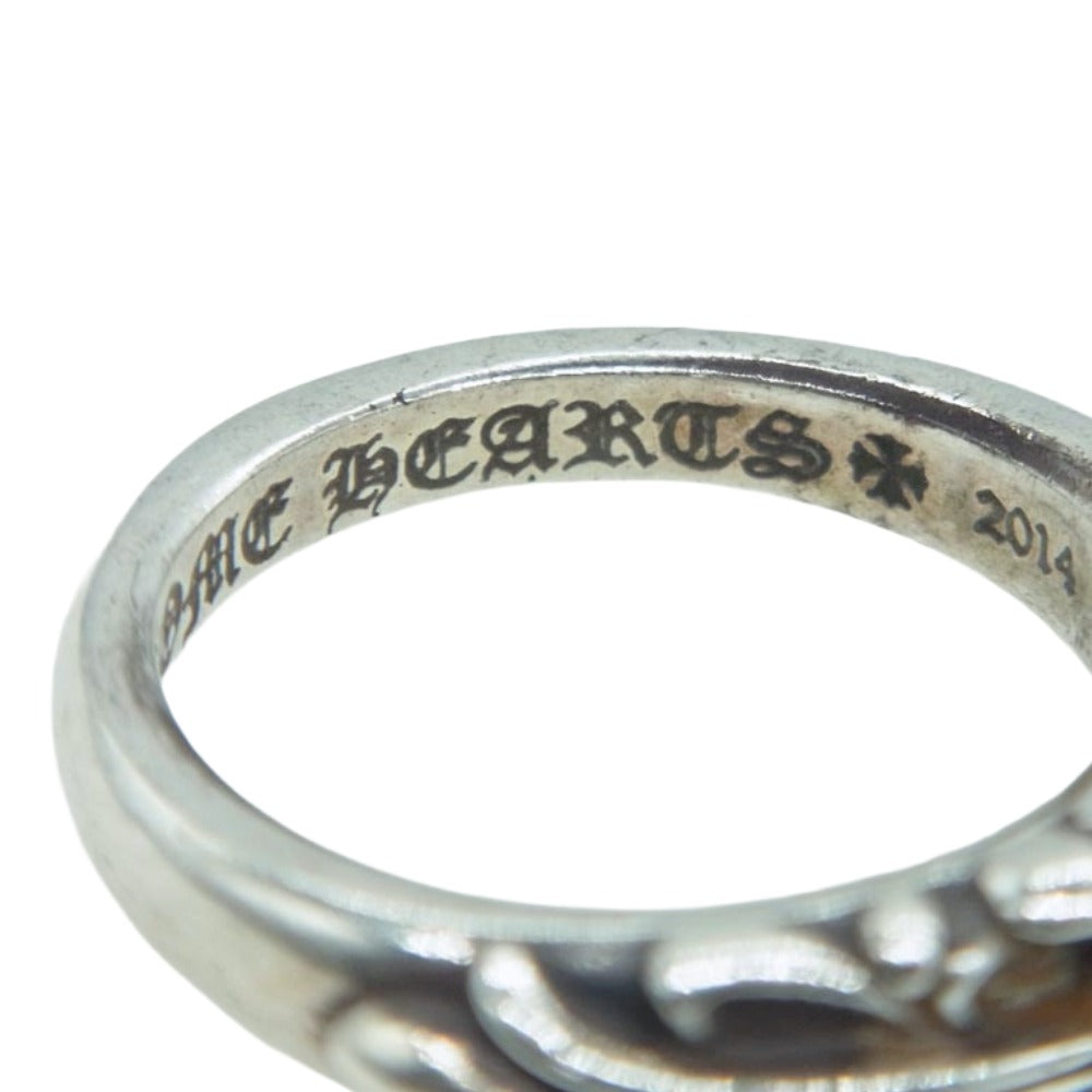 CHROME HEARTS クロムハーツ（原本無） BABY CLASSIC ベイビークラシックフローラルクロスリング シルバー系 9号【中古】
