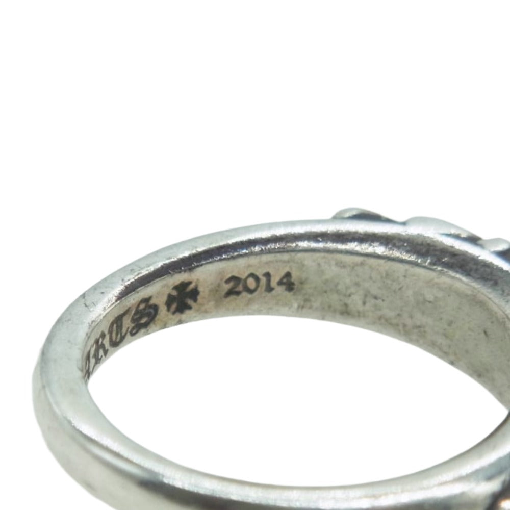 CHROME HEARTS クロムハーツ（原本無） BABY CLASSIC ベイビークラシックフローラルクロスリング シルバー系 9号【中古】