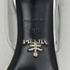 PRADA プラダ シルバー メタリック ヒール サンダル 牛革 シルバー系 36【中古】