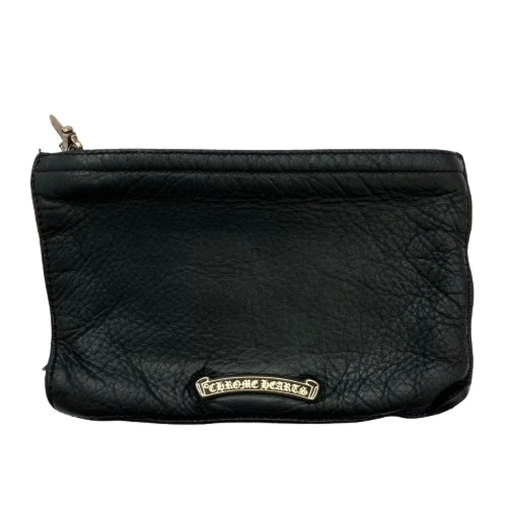 CHROME HEARTS クロムハーツ（原本無） ZPR CHNG PURSE2 チェンジパース #2 ダガー ジップ コインケース ブラック系【中古】