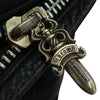 CHROME HEARTS クロムハーツ（原本無） ZPR CHNG PURSE2 チェンジパース #2 ダガー ジップ コインケース ブラック系【中古】
