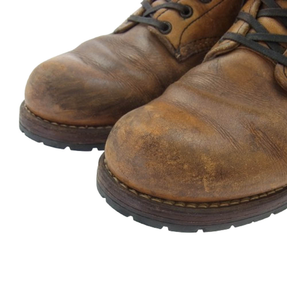 RED WING レッドウィング 9013 BECKMAN ROUND BOOTS ベックマン ラウンド ブーツ ソールカスタム ブラウン系 US7D【中古】
