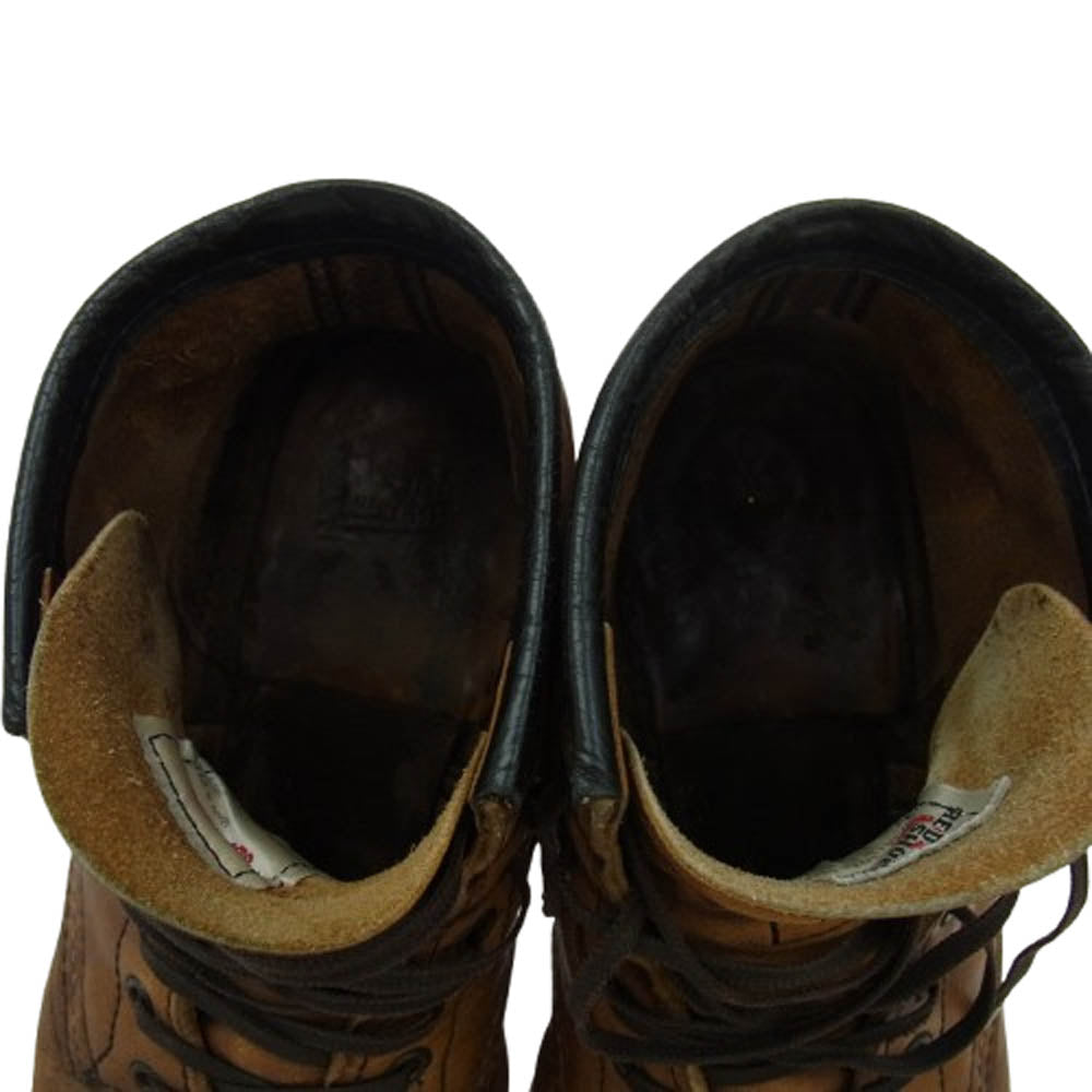 RED WING レッドウィング 9013 BECKMAN ROUND BOOTS ベックマン ラウンド ブーツ ソールカスタム ブラウン系 US7D【中古】