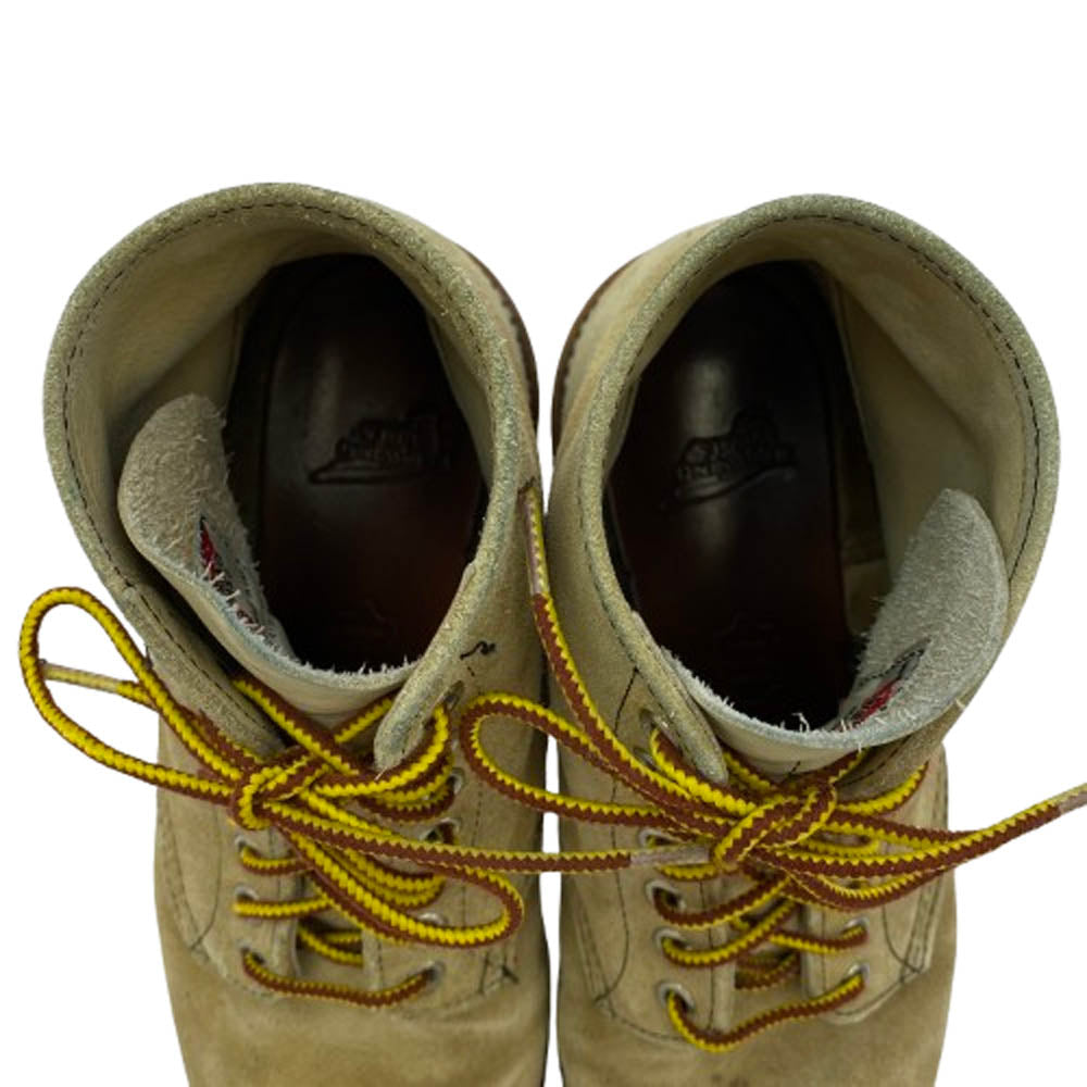 RED WING レッドウィング 8167 IRISH SETTER アイリッシュ セッター タン ラフアウト スエード 6-inch Classic Round 6インチ クラシックラウンド プレートゥ ブーツ US8E【中古】