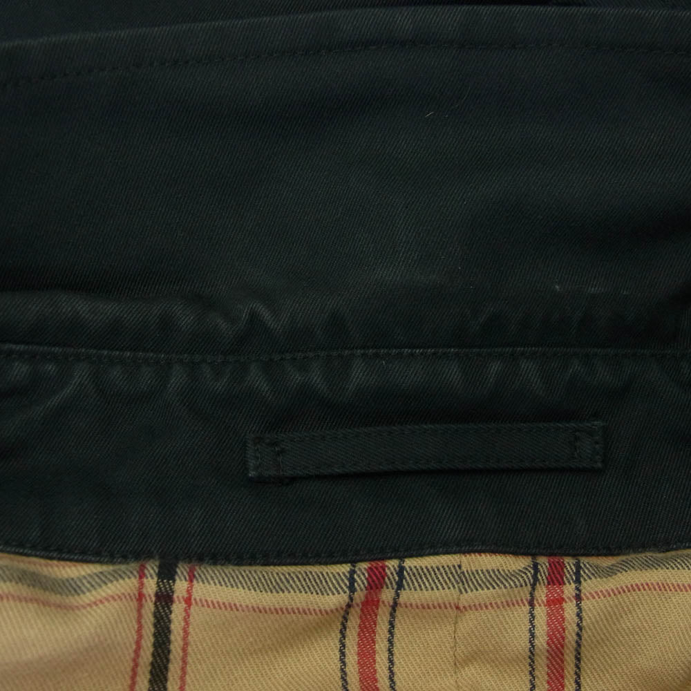 グレンフェル 英国製 高密度コットンギャバジン グレンフェルクロス ステンカラーコート ダークネイビー系 38【中古】