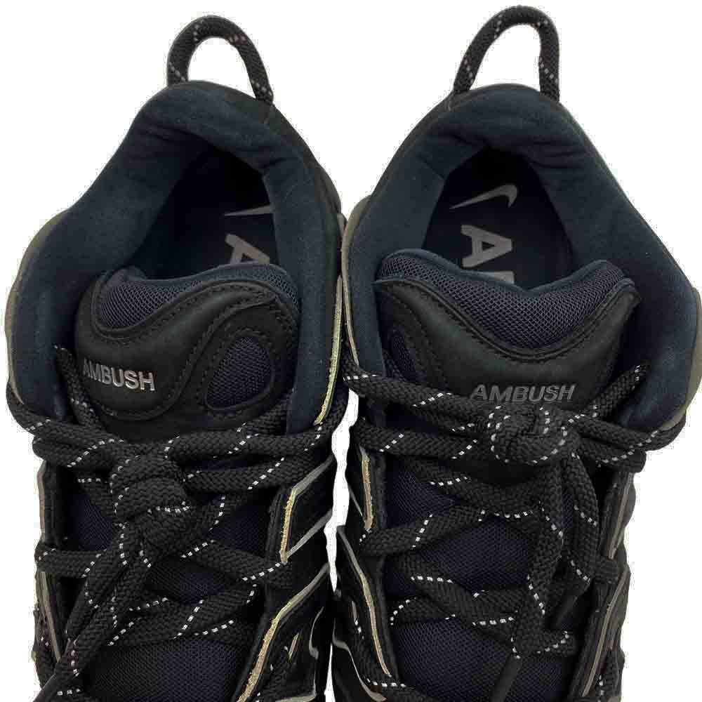 NIKE ナイキ FB1299-001 ×AMBUSH アンブッシュ 2023 Air More Uptempo Low Black and White エアモアアップテンポ ローカット スニーカー ブラック系 28.5cm【中古】