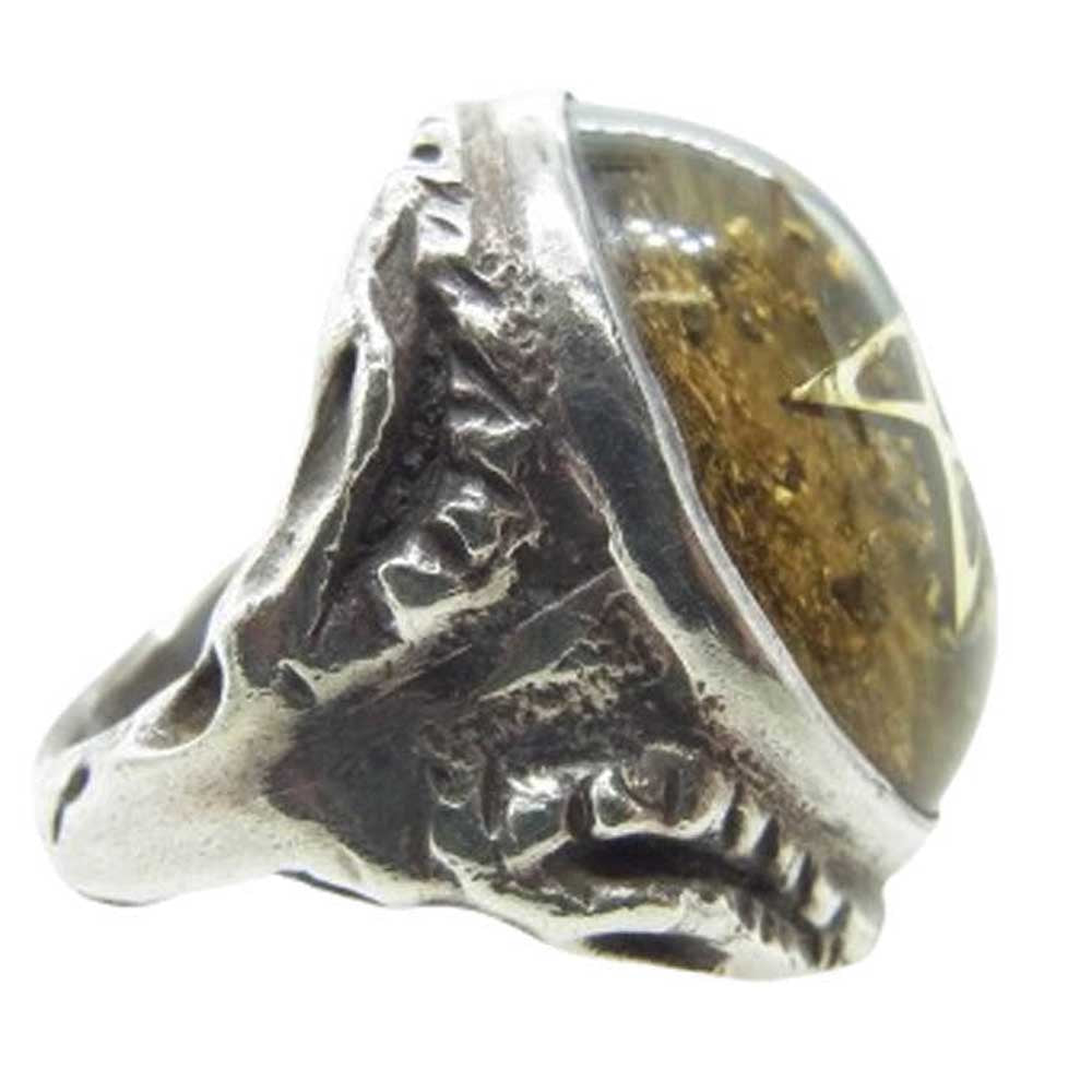 ALEX STREETER アレックスストリーター GOLD STAR Angel Heart Ring ギャラクシー エンジェルハート リング シルバー系 ゴールド系 14号【中古】