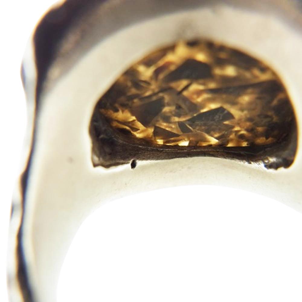ALEX STREETER アレックスストリーター GOLD STAR Angel Heart Ring ギャラクシー エンジェルハート リング シルバー系 ゴールド系 14号【中古】