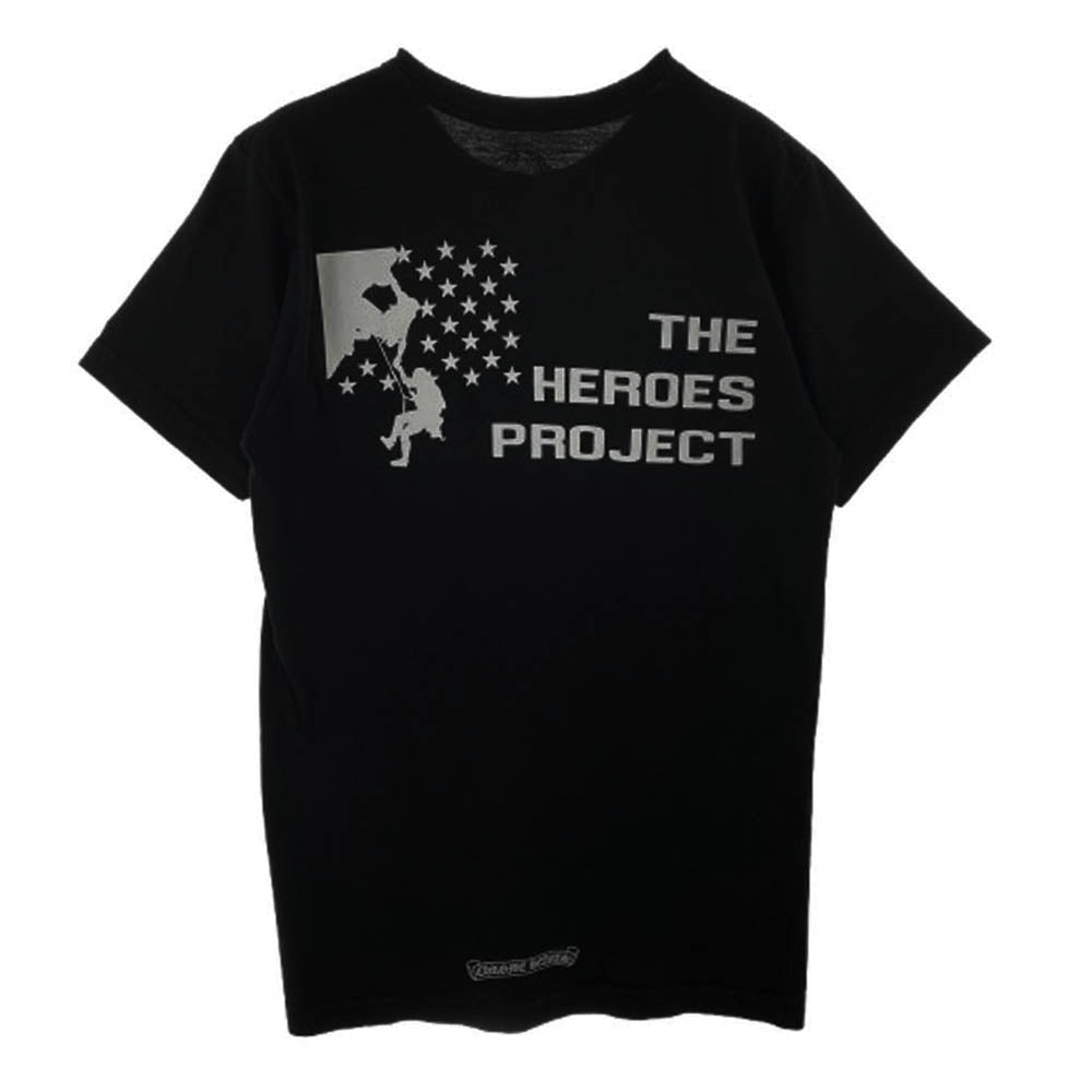 CHROME HEARTS クロムハーツ（原本無） CH T-SHRT THE HEROES PROJECT ヒーロープロジェクト 半袖 Tシャツ ブラック系 S【中古】
