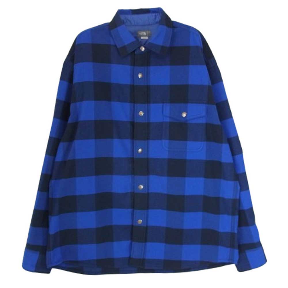 THE NORTH FACE ノースフェイス NR61964 L/S Nuthatch Shirt ロングスリーブ ヌハッチ 長袖 シャツ ブルー系 L【中古】