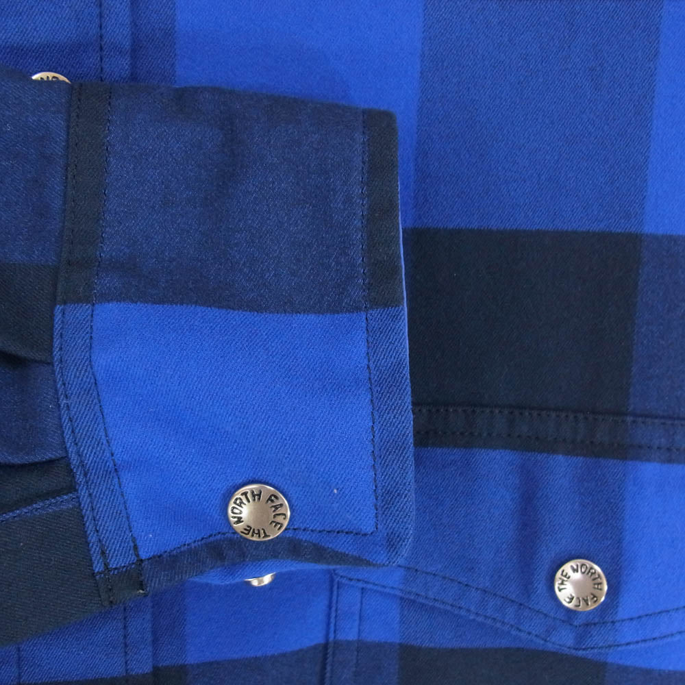 THE NORTH FACE ノースフェイス NR61964 L/S Nuthatch Shirt ロングスリーブ ヌハッチ 長袖 シャツ ブルー系 L【中古】
