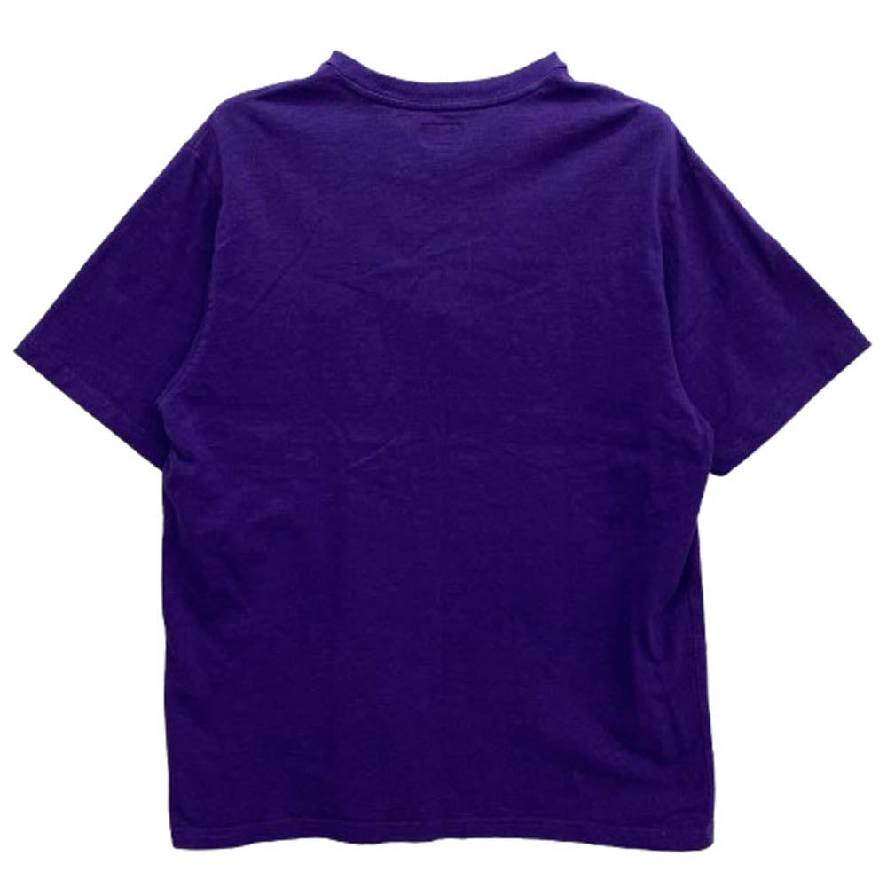 Supreme シュプリーム 23SS Sketch Embroidered S/S Top スケッチ エンブロイダリー 刺繍 ロゴ 半袖 Tシャツ パープル系 L【中古】