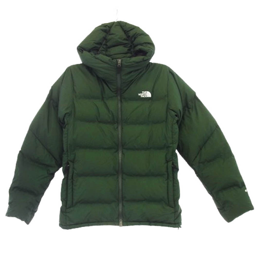 THE NORTH FACE ノースフェイス ND92215 BELAYER PARKA ビレイヤーパーカ フーデッド ダウンジャケット グリーン系 XL【中古】
