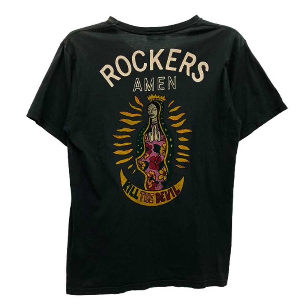 WACKO MARIA ワコマリア ROCKERS AMEN ロッカーズ 半袖 Tシャツ グレー系 L【中古】