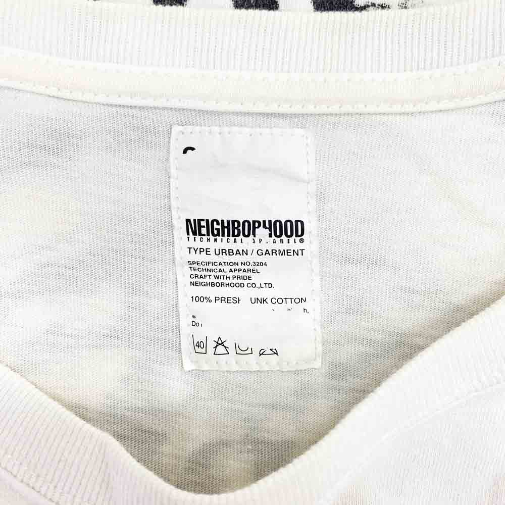 NEIGHBORHOOD ネイバーフッド MSEVEN ステンシルプリント クルーネック 半袖 Tシャツ オフホワイト系 サイズ不明【中古】