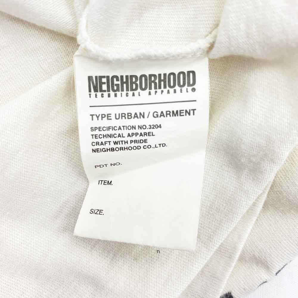 NEIGHBORHOOD ネイバーフッド MSEVEN ステンシルプリント クルーネック 半袖 Tシャツ オフホワイト系 サイズ不明【中古】
